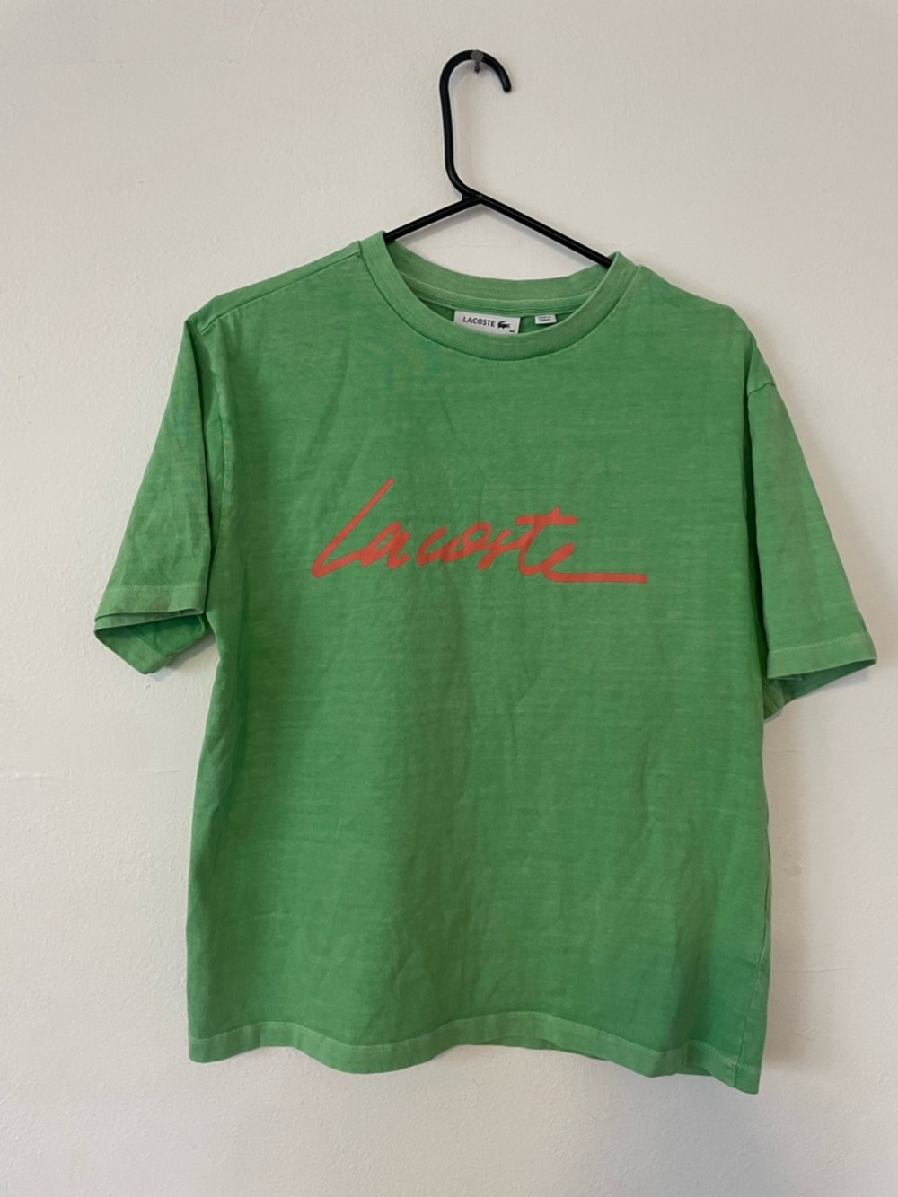 Lacoste Green Logo Crewneck T-Shirt - Size 40 (L)